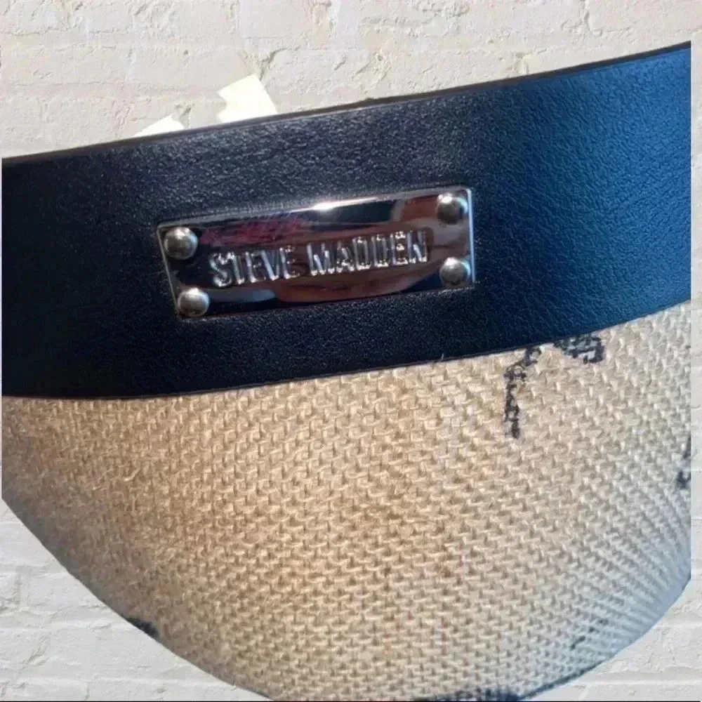 Steve Madden Black/Silver Belt